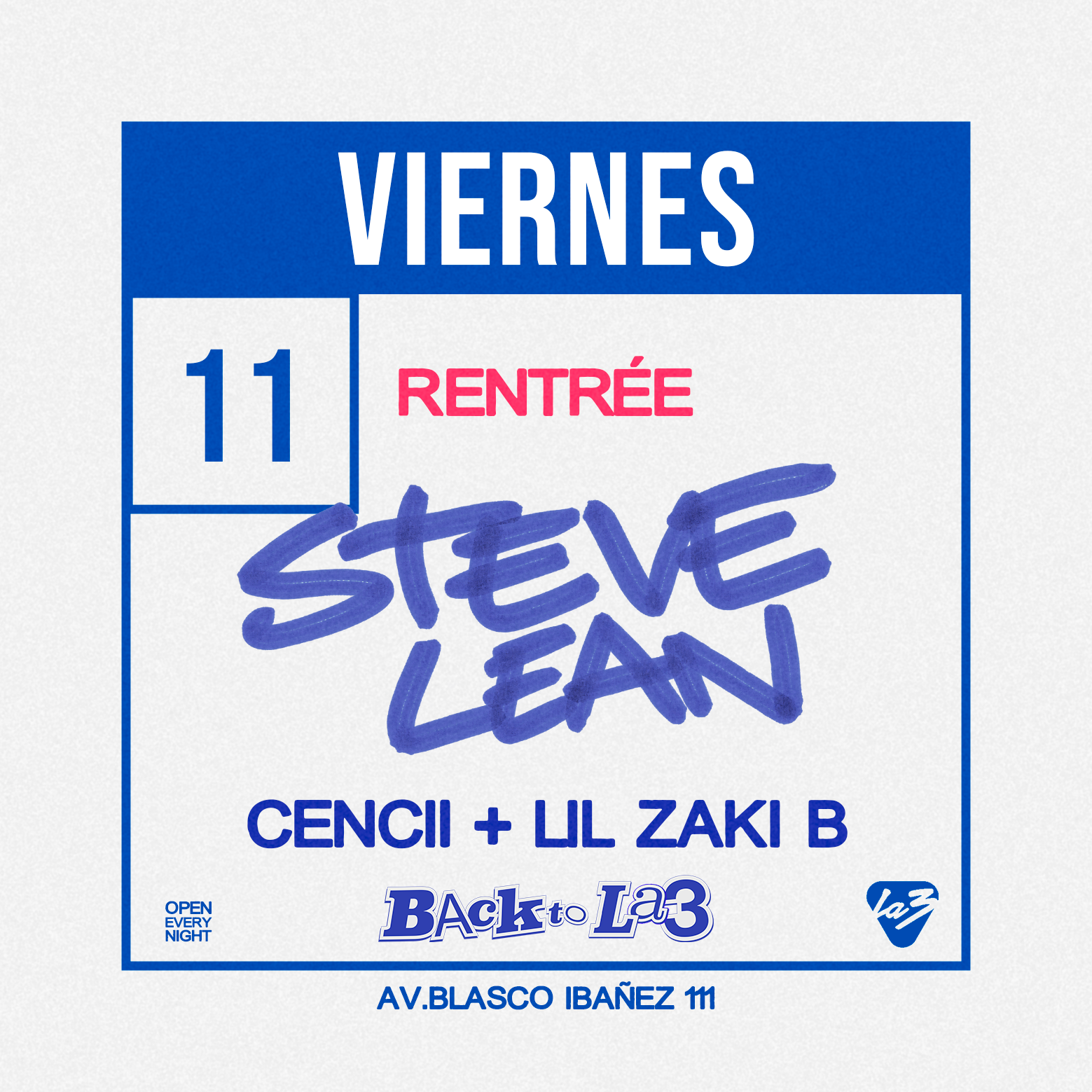VIERNES 11 | STEVE LEAN DJ SET  + Cencii + Merka | La2: Claupi image