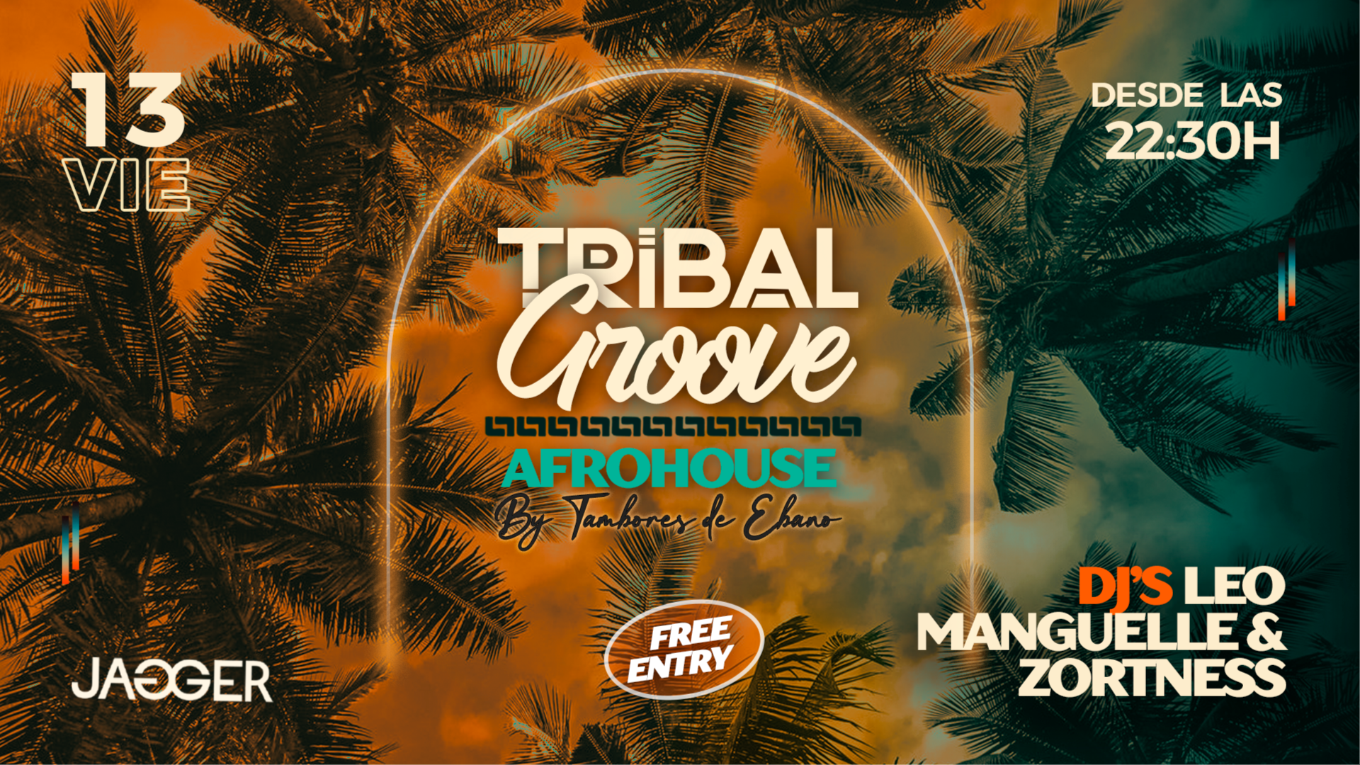 Viernes 13 / Tribal Groove Afrohouse  by Tambores de Ebano  image