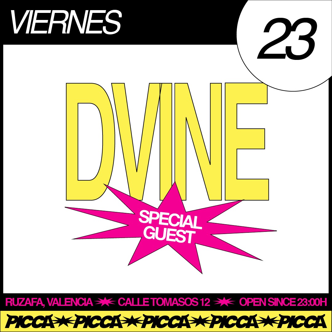 Viernes 23/10 SPECIAL GUEST DVINE en PICCA image