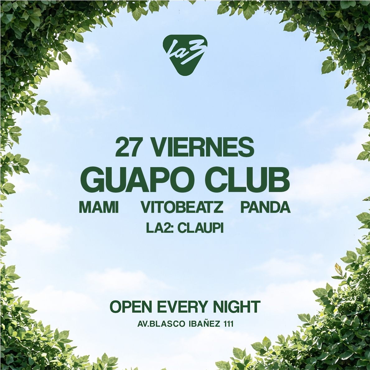 VIERNES 27 | GUAPO CLUB CLASSICS: MAMI + PANDA + VITOBEATZ image