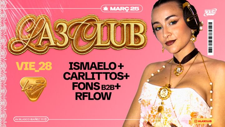 Cover for event: VIERNES 28 | CARLITTOS + ISMAELO + Fons & R.Flow