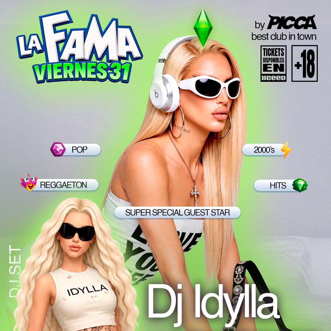 Viernes 31/7 LA FAMA con IDYLLA DJ SET en PICCA image