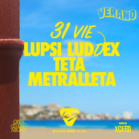 VIERNES 31 | Lupsi + Lud’dex + Teta Metralleta image