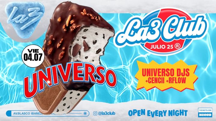 Cover for event: VIERNES 4 | HOUSE TOUR LA3: UNIVERSO DJs + CENCII + R-FLOW