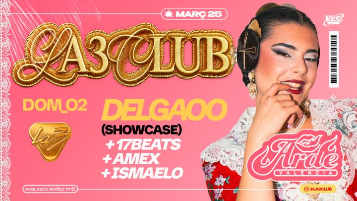 Cover for event: VIERNES 7 | ARDE DELGAO (Showcase) + Cencii + 17Beats + Amex