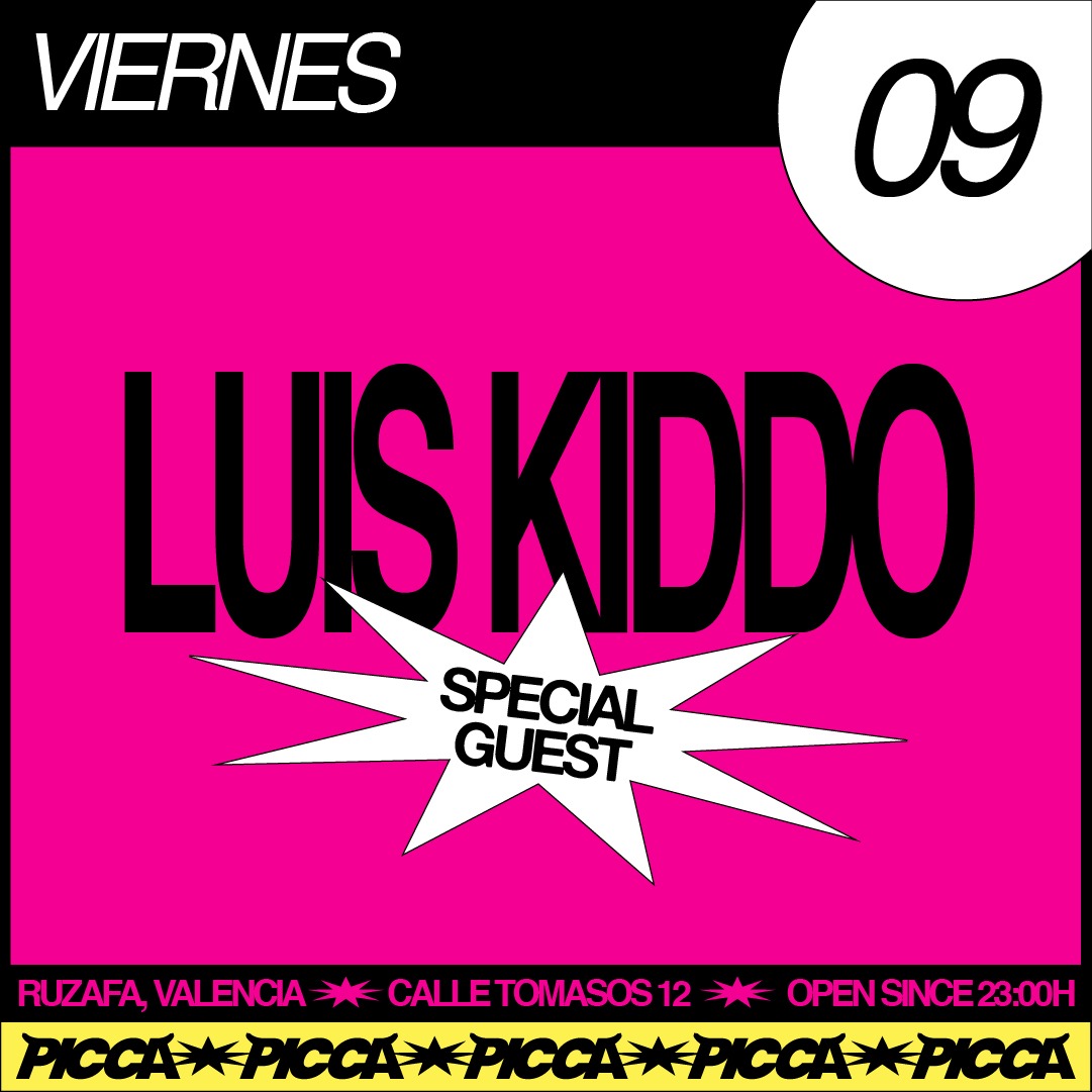 Viernes 9/10 SPECIAL GUEST KIDDO en PICCA image