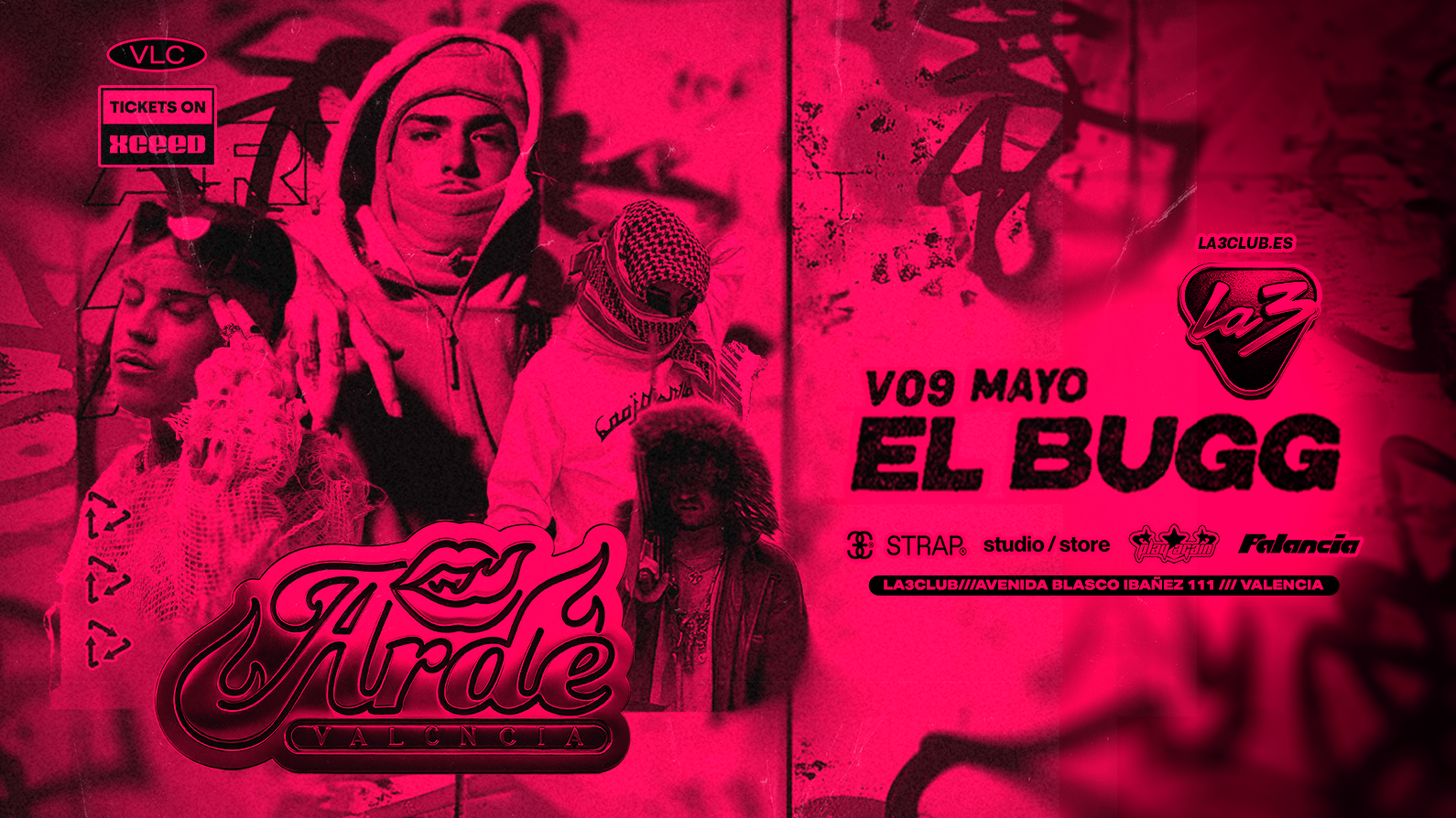 VIERNES | ARDE | EL BUGG + H.Rayiz + Cencii + Amex image