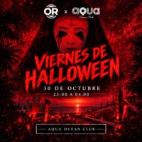 Cartel de VIERNES DE HALLOWEEN Aqua Ocean Club