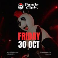 Cartel de Viernes Panda en Panda Club