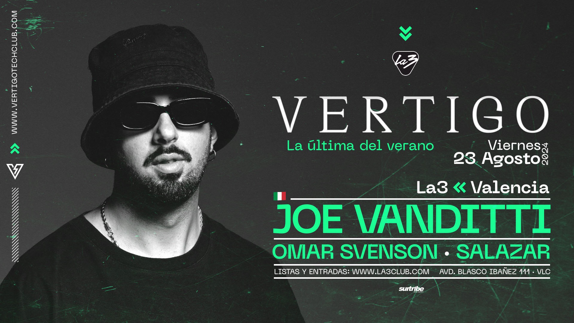 VIERNES | VERTIGO w/ JOE VANDITI