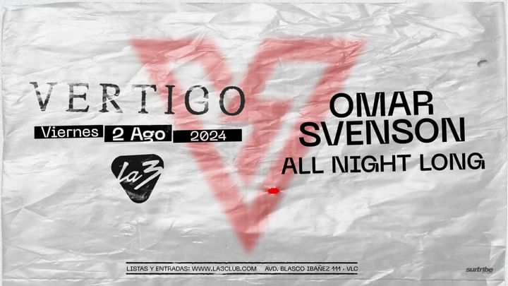 Cover for event: VIERNES | VERTIGO w/ OMAR SVENSON ALL NIGHT LONG