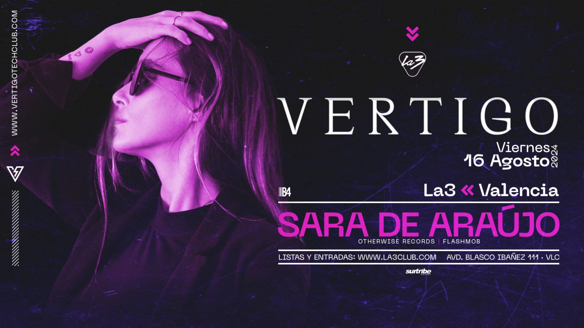 VIERNES | VERTIGO w/ SARA DE ARAÚJO 