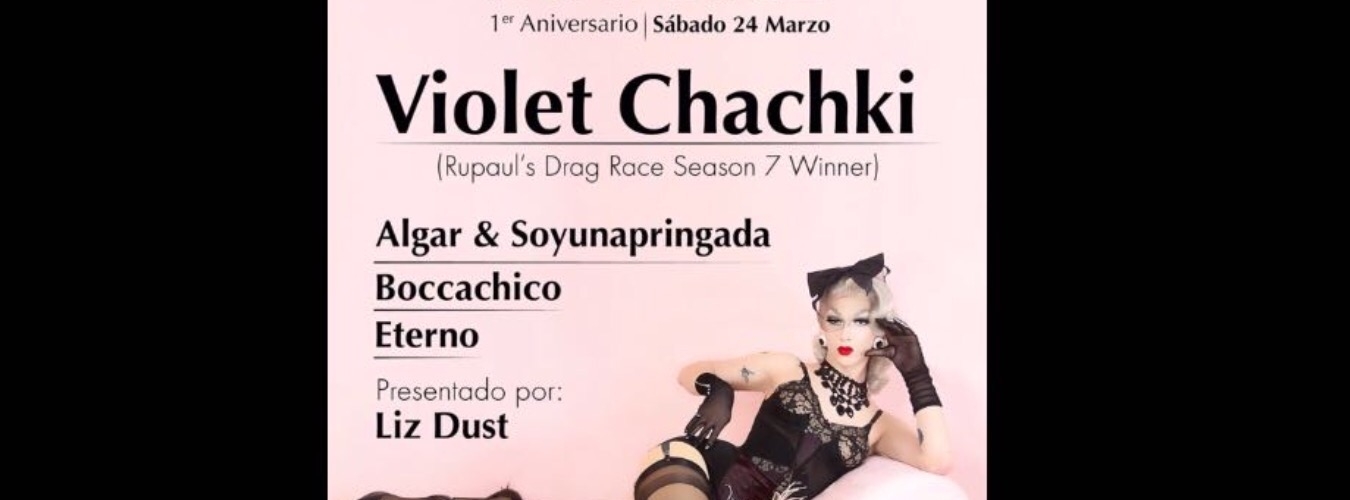 VIOLET CHACHKI (Rupaul Drag’s Race) . 1Aniversario Hernia discal image