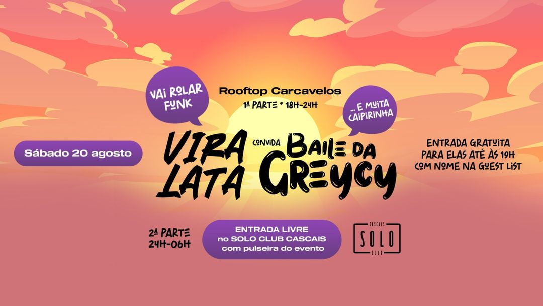 Cartel del evento Vira Lata convida Baile da Greycy