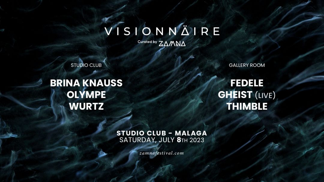 Cartel del evento VISIONNÄIRE - Curated by ZAMNA