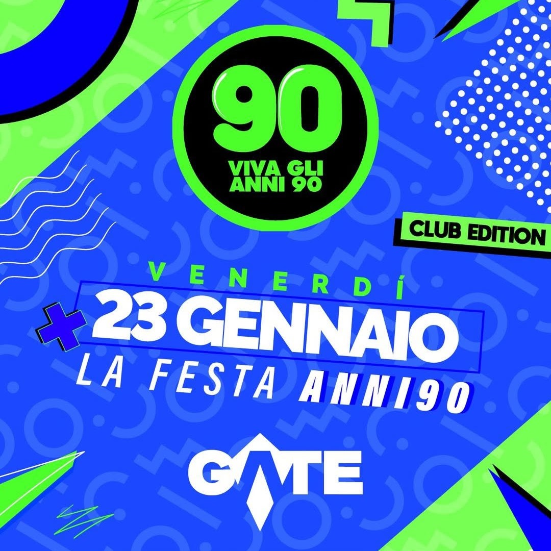 VIVA GLI ANNI ’90 - VEN 23.01 - @GATE-CLUB image