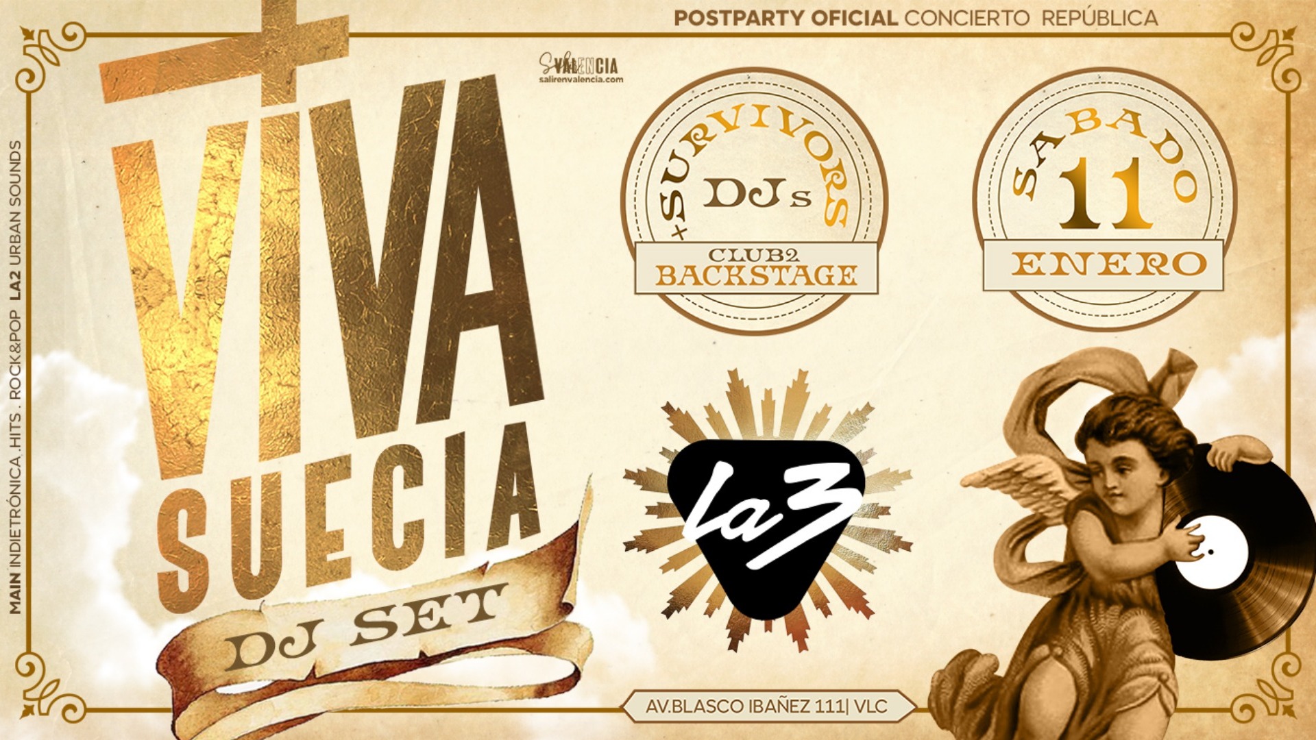 VIVA SUECIA DJ SET. POSTPARTY OFICIAL CONCIERTO image
