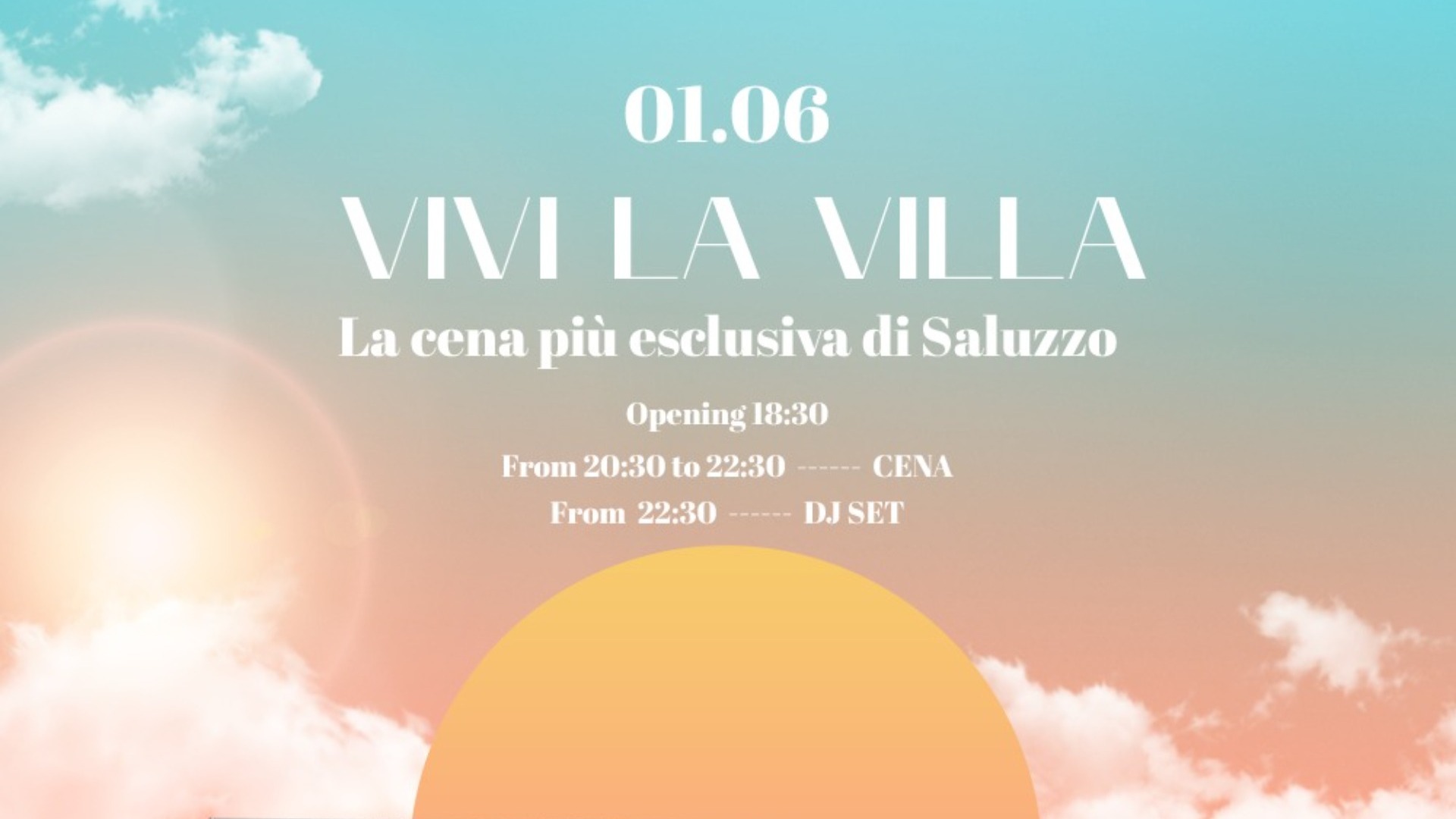 VIVI LA VILLA - Cena in bianco image