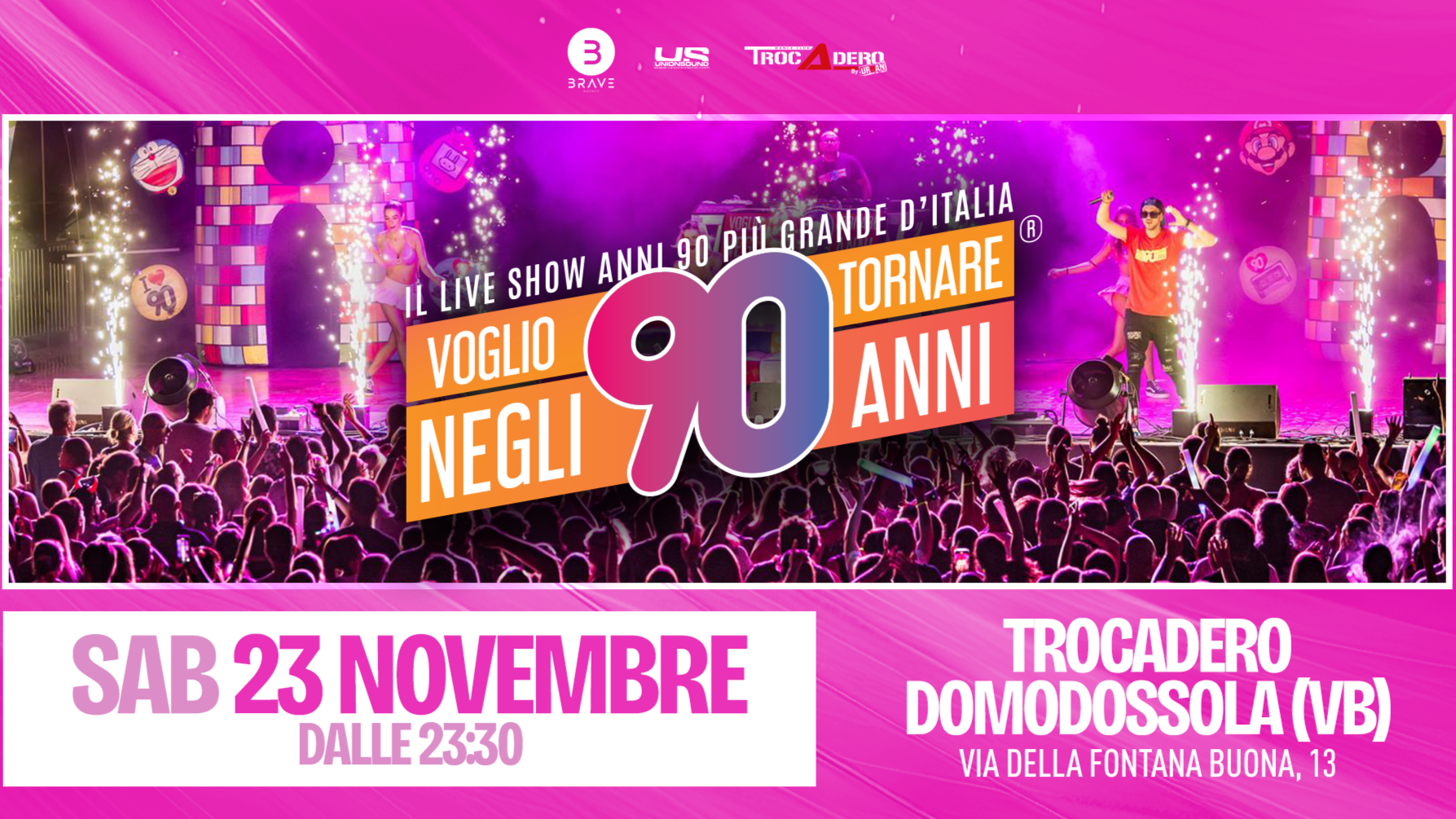 Voglio Tornare negli Anni 90 | 23.11 @Trocadero