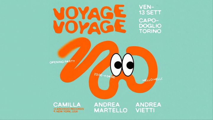 Cover for event: Voyage Voyage ✷ Camilla (Archivio Records, New York)