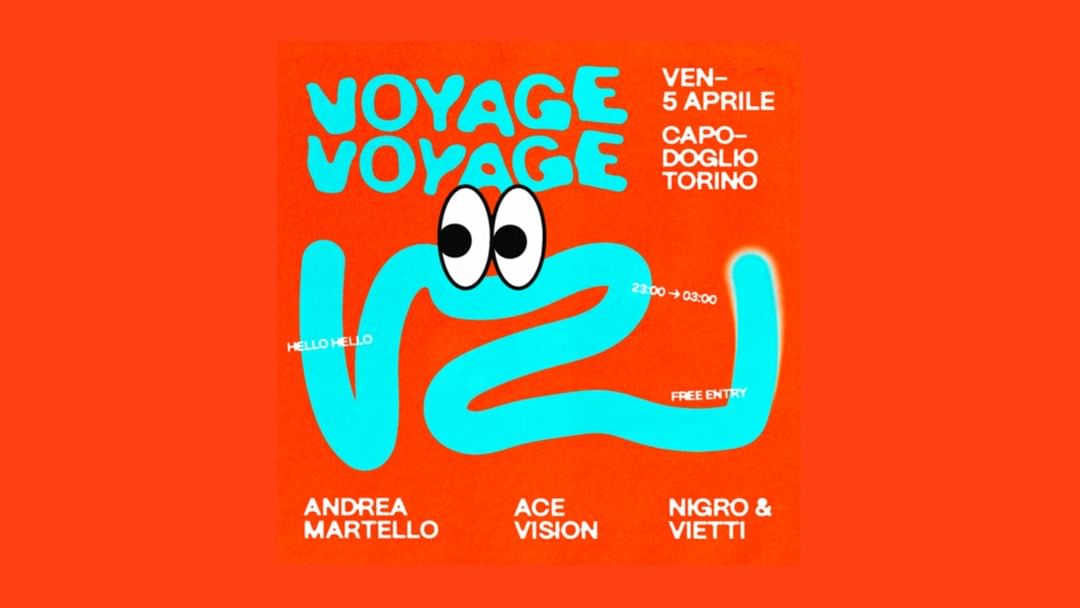 Voyage Voyage ✷ Capodoglio-Eventplakat
