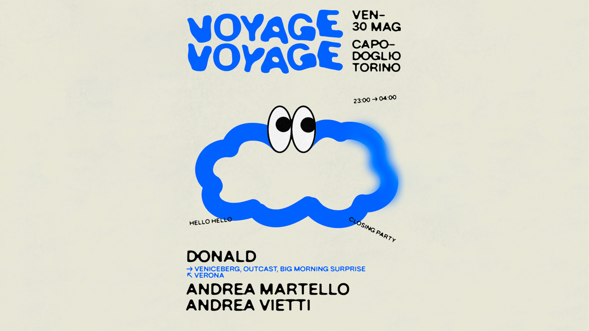 Voyage Voyage ✷ Donald (Veniceberg, Outcast · Verona), Andrea Martello, Andrea Vietti image