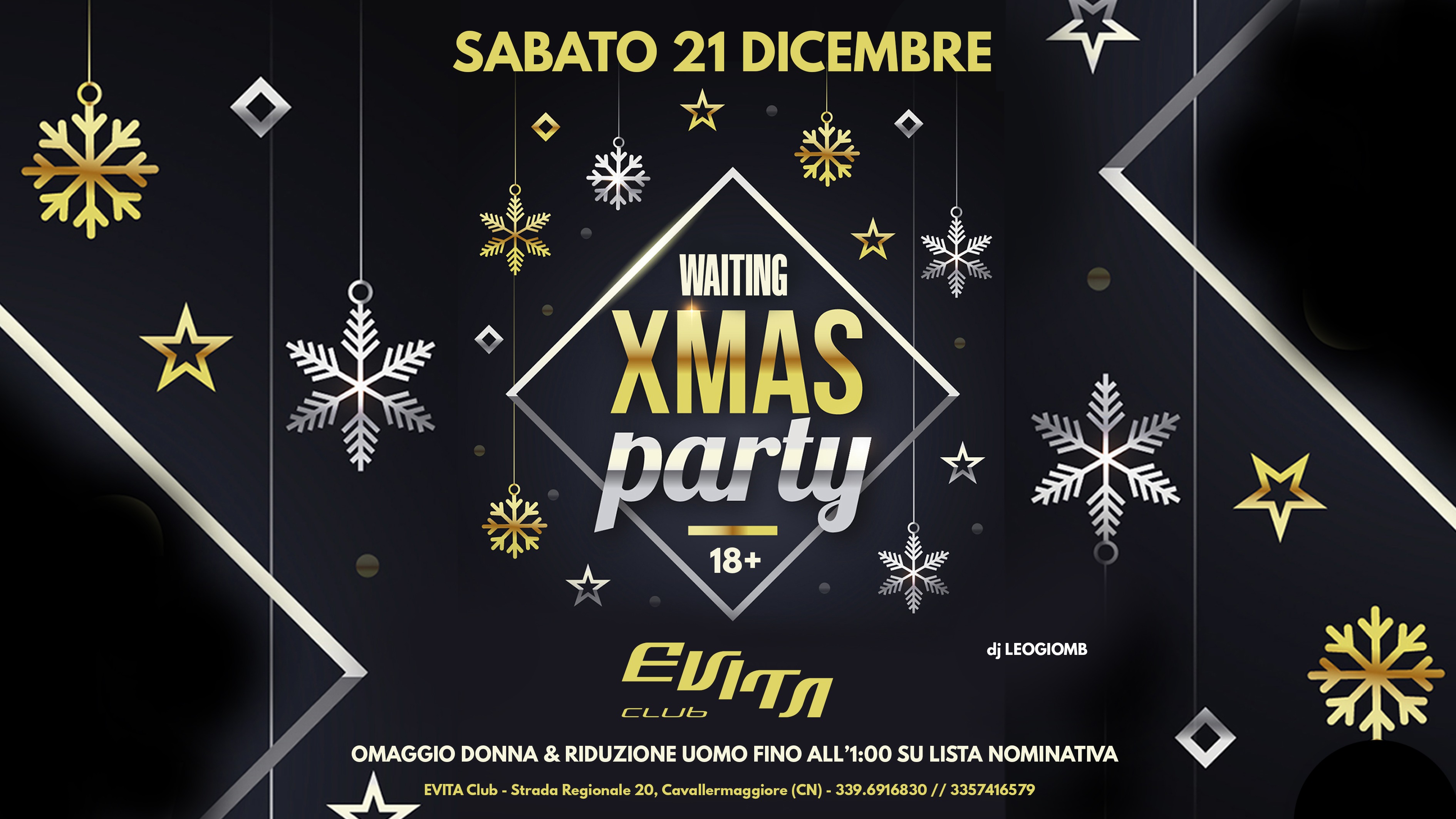 Waiting Xmas Party | Sab. 21/12 | Evita Club