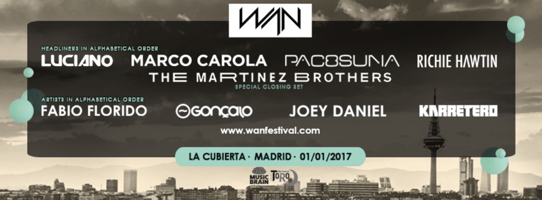 WAN Festival 2017 · New Years Day event cover