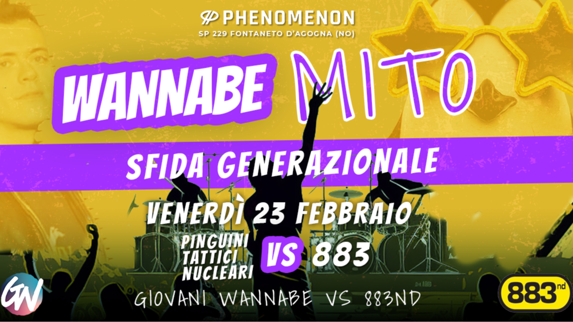 WANNABE MITO: Pinguini Tattici Nucleari VS 883
