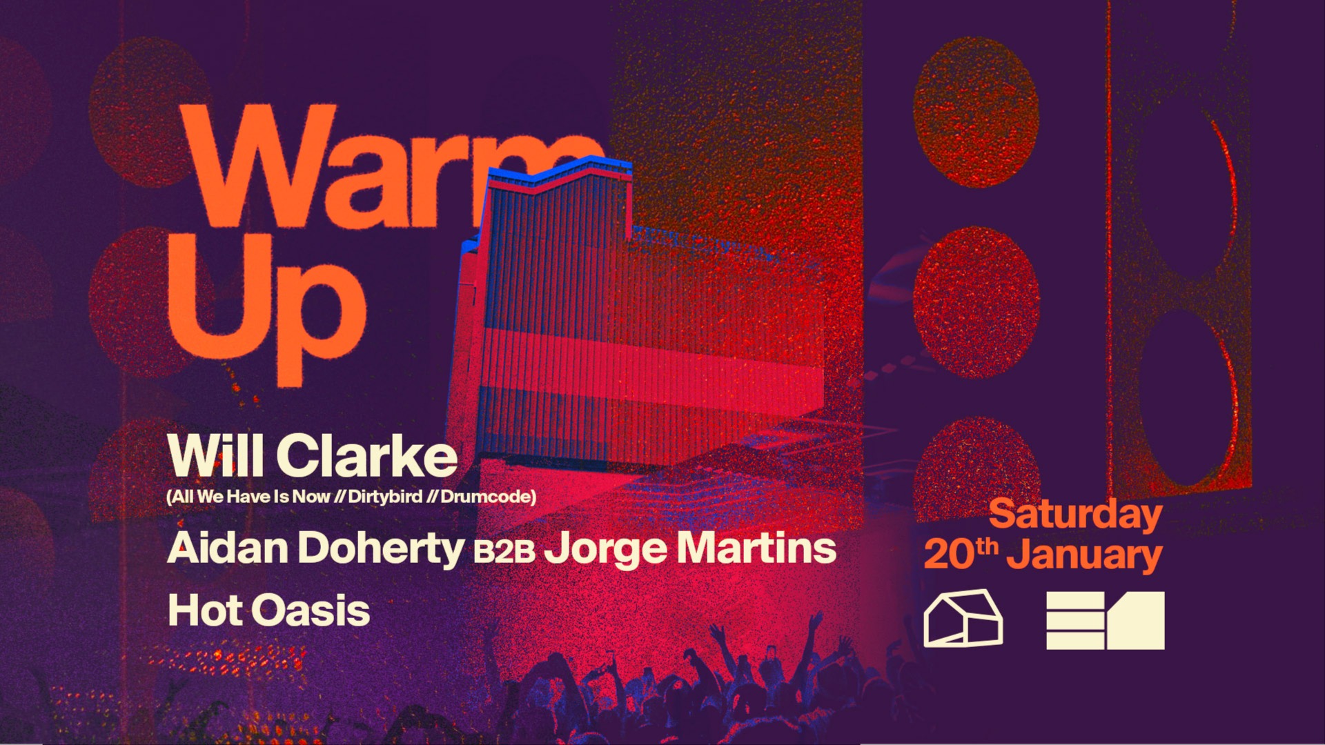 Warm up: Will Clarke, Aidan Doherty image