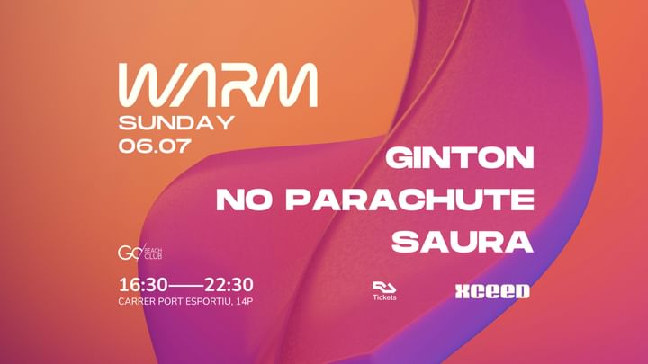Cover for event: WARM w. GINTON x NO PARACHUTE X SUARA