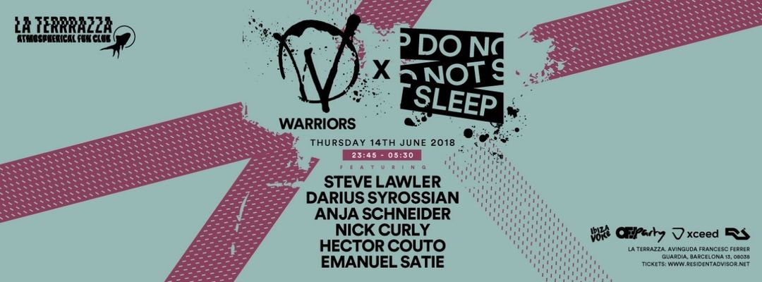 Cartel del evento Warriors Do Not Sleep - Open Air - Off Week Barcelona | MORE TICKETS AT THE DOOR