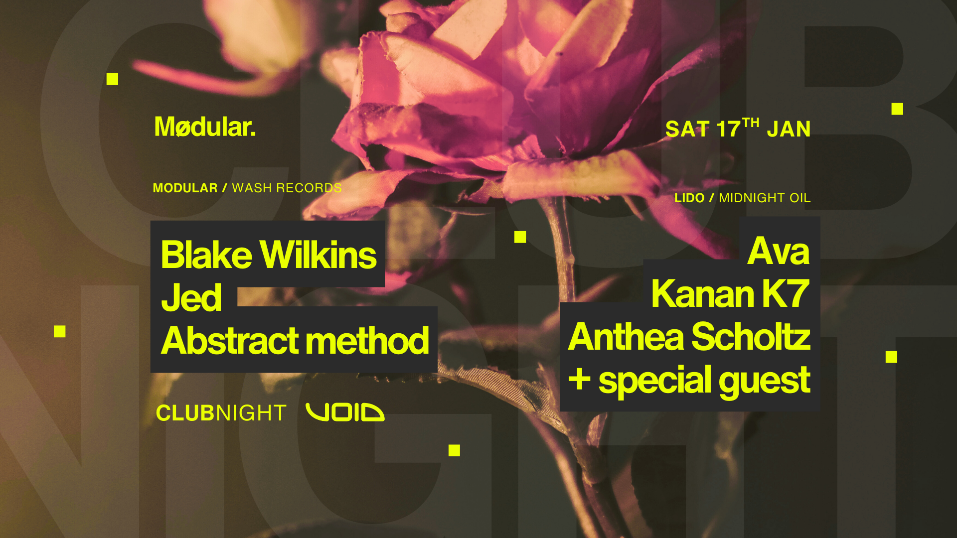 WASH Records x Midnight Oil image