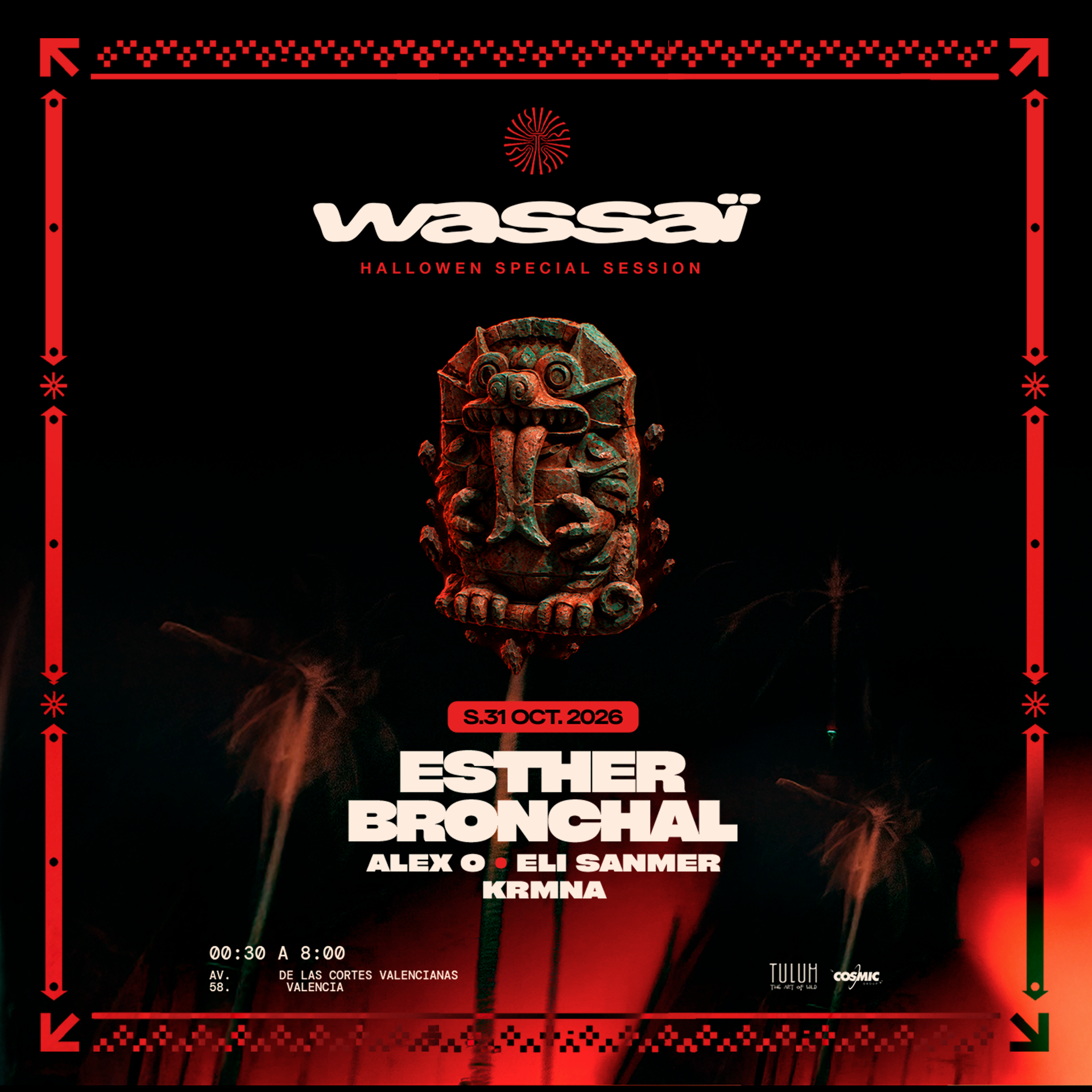 Wassaï at Tulum Halloween Night W/ Esther Bronchal, a Tulum Valencia Art of Wild
