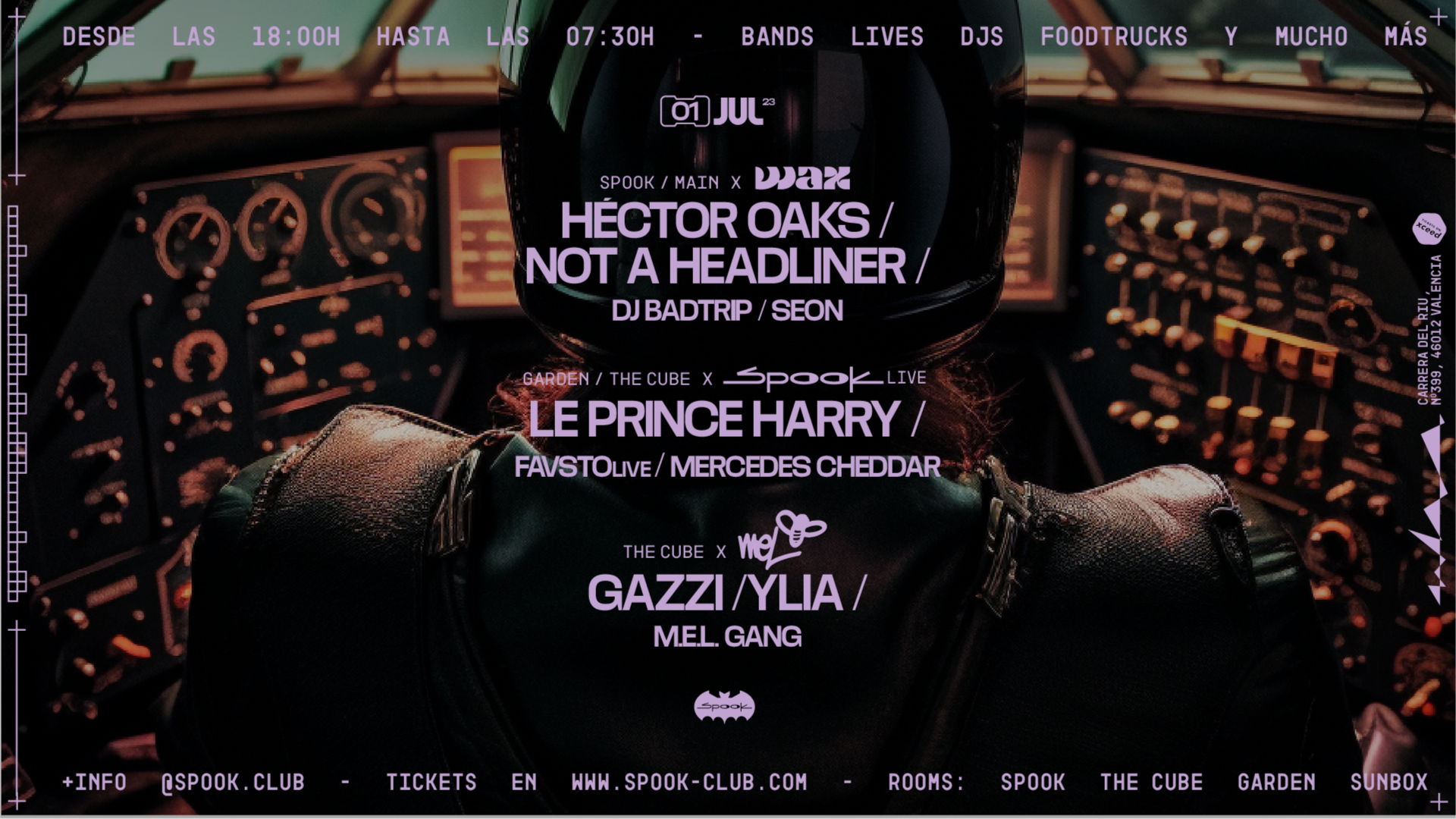 WAX (Hector Oaks + Not A Headliner) + MEL Gang (Gazzi + Ylia) + Spook Live