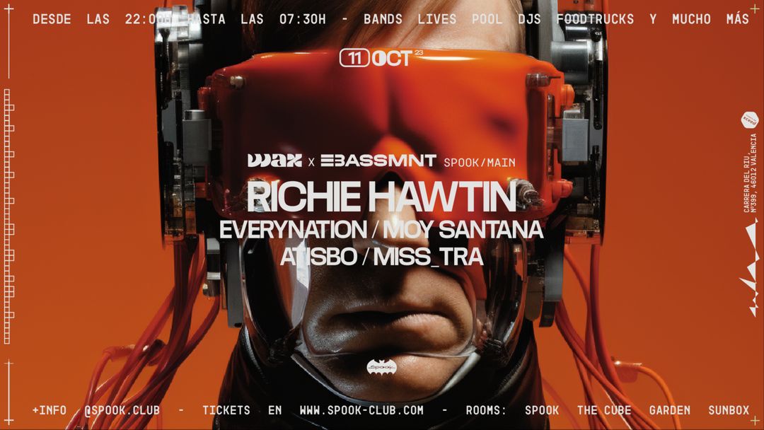 WAX: RICHIE HAWTIN -Eventplakat