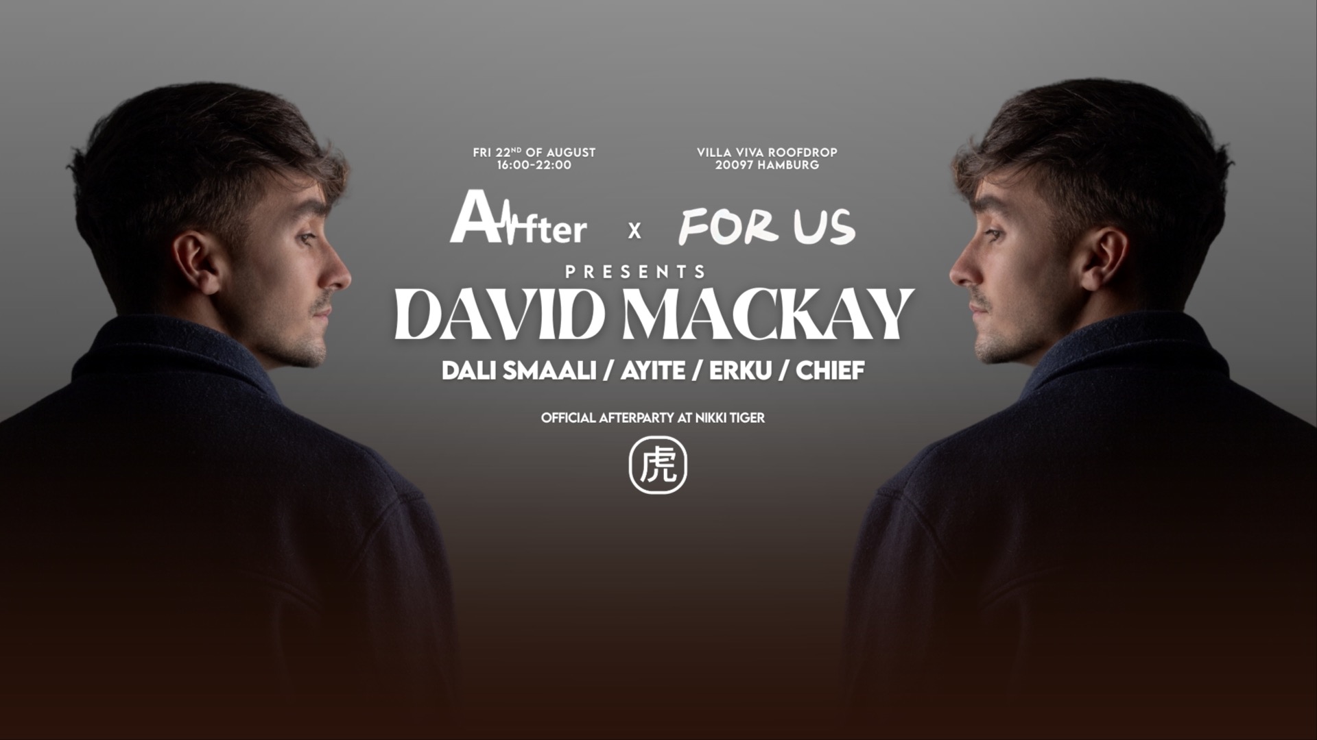 WE ARE AFTER x FOR US  - presents DAVID MACKAY @Villa Viva image