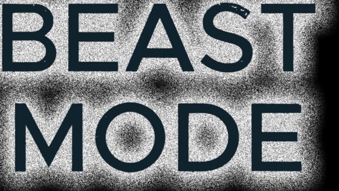 Cartel de Beast Mode en Beachcomber