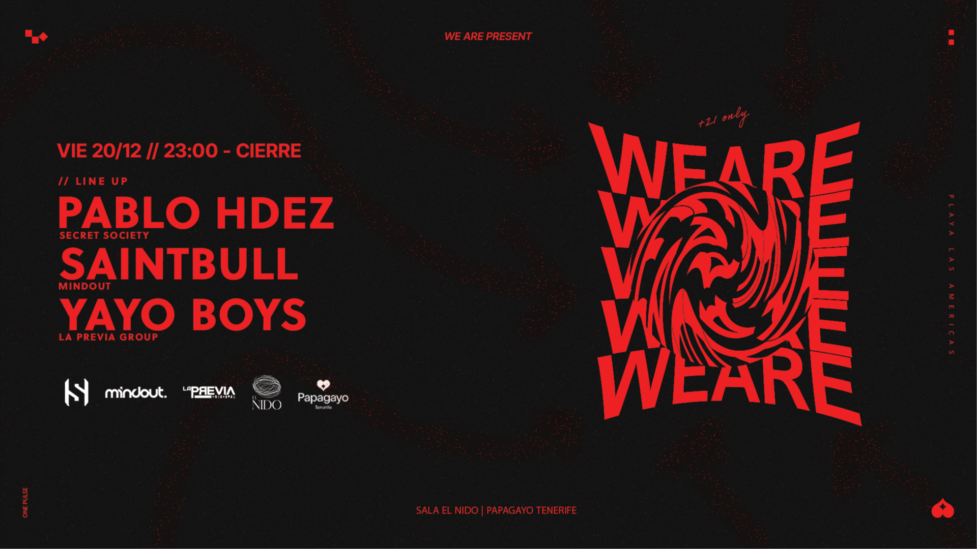 Opening WE ARE · @El Nido · Vie. 20 de Diciembre image