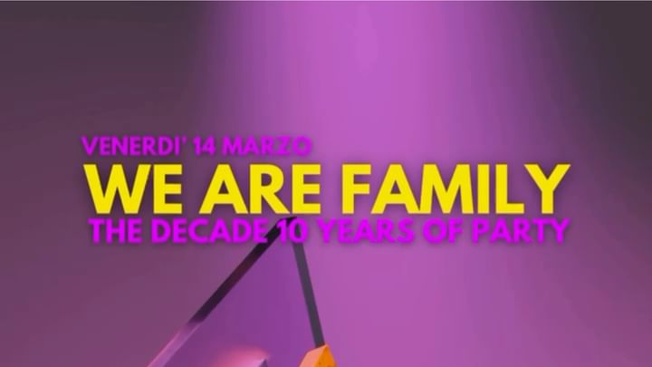 Cover for event: WE ARE FAMILY w/ GUTTA, WAWE, MATTIA PEDICONE & FERRA