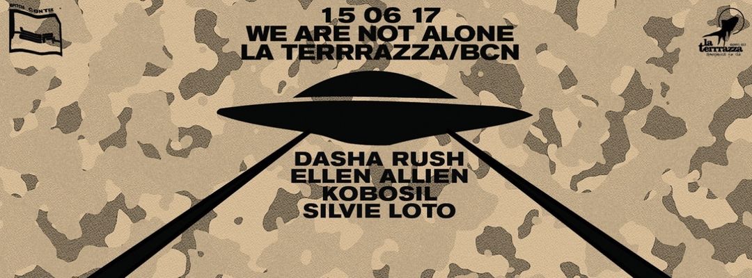 Cartell de l'esdeveniment We Are Not Alone by Ellen Allien - OFFWEEK