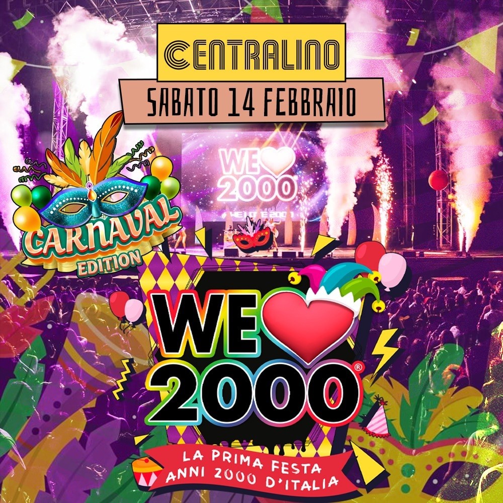 WE LOVE 2000 Carnival Torino - Sabato 14 Febbraio al CENTRALINO Club image