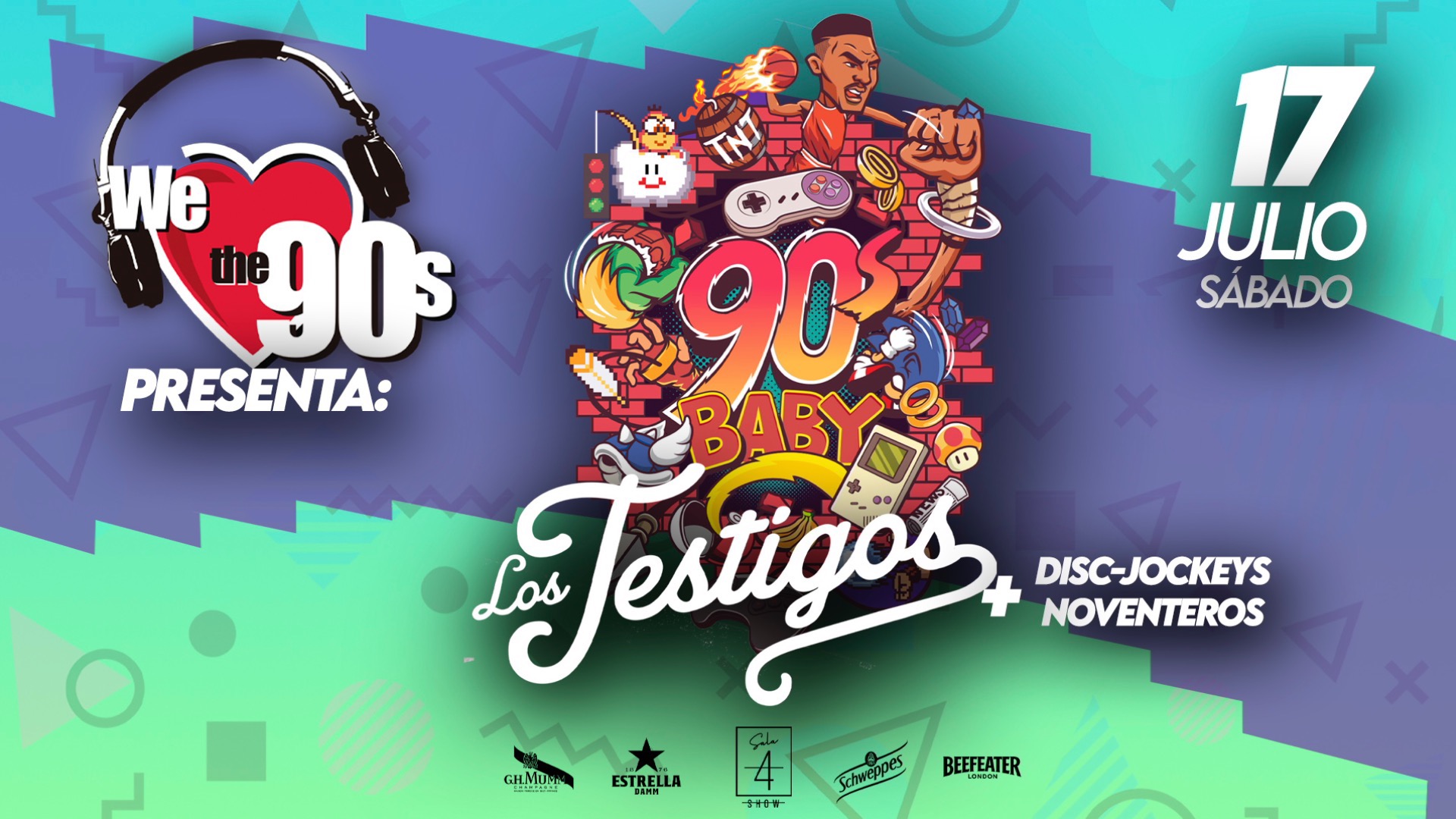 WE LOVE 90s PRESENTA: 90s BABY con "Los Testigos" image