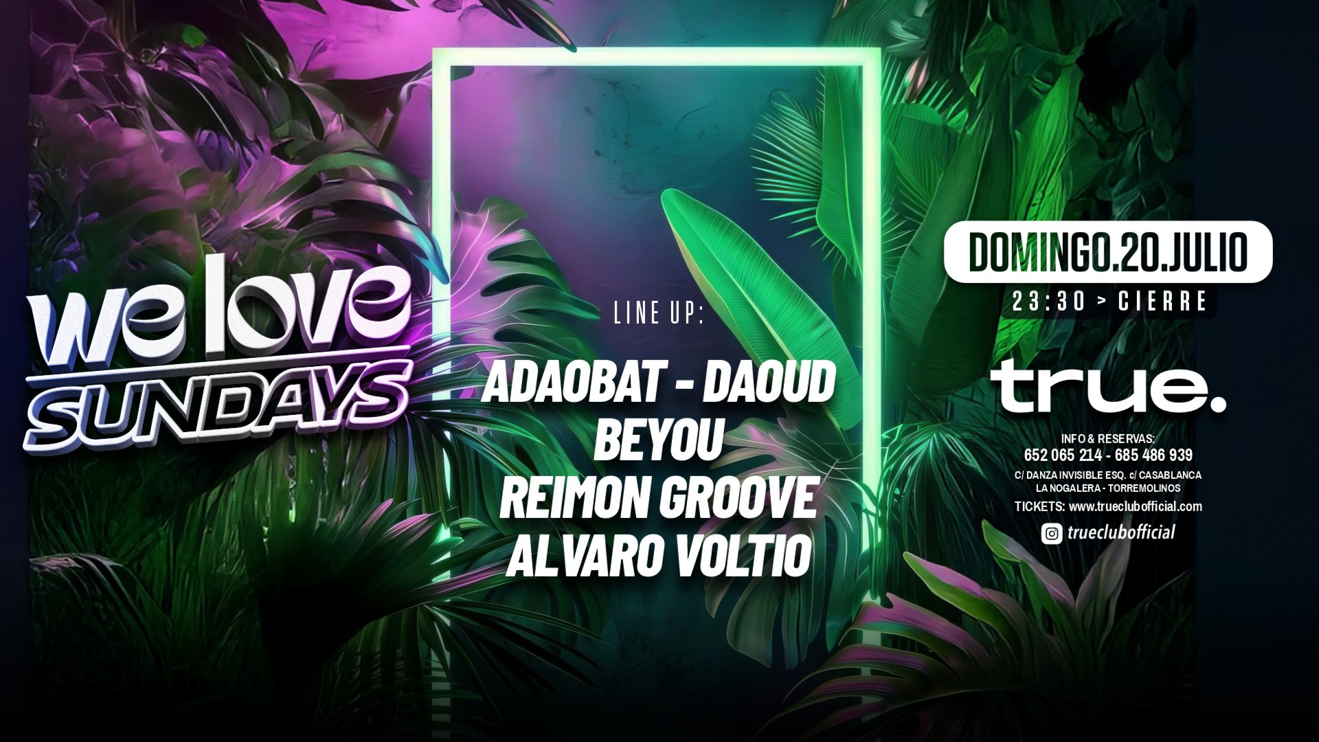 WE LOVE SUNDAYS W/ ADAOBAT, DAOUD, BEYOU (ES), REIMON GROOVE Y ÁLVARO VOLTIO image