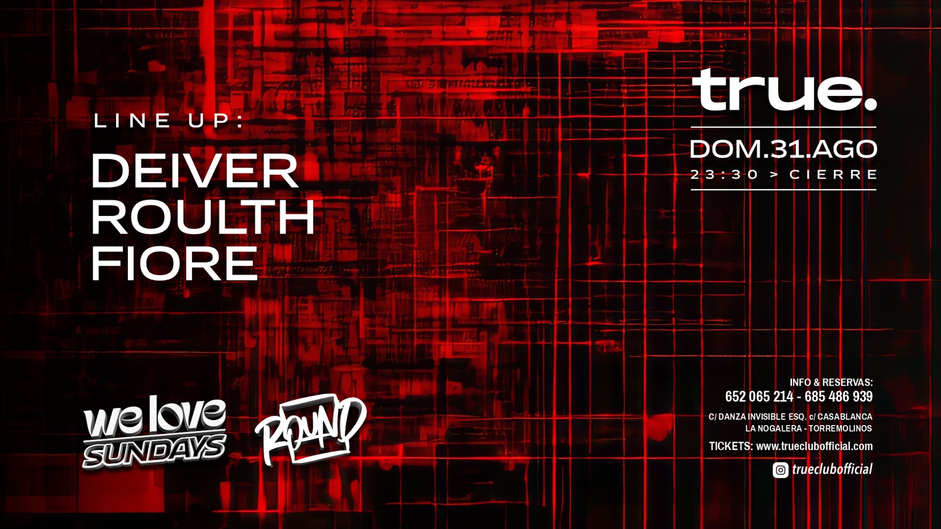 WE LOVE SUNDAYS W/ ROUNDMUSIC: DEIVER, ROULTH Y FIORE image