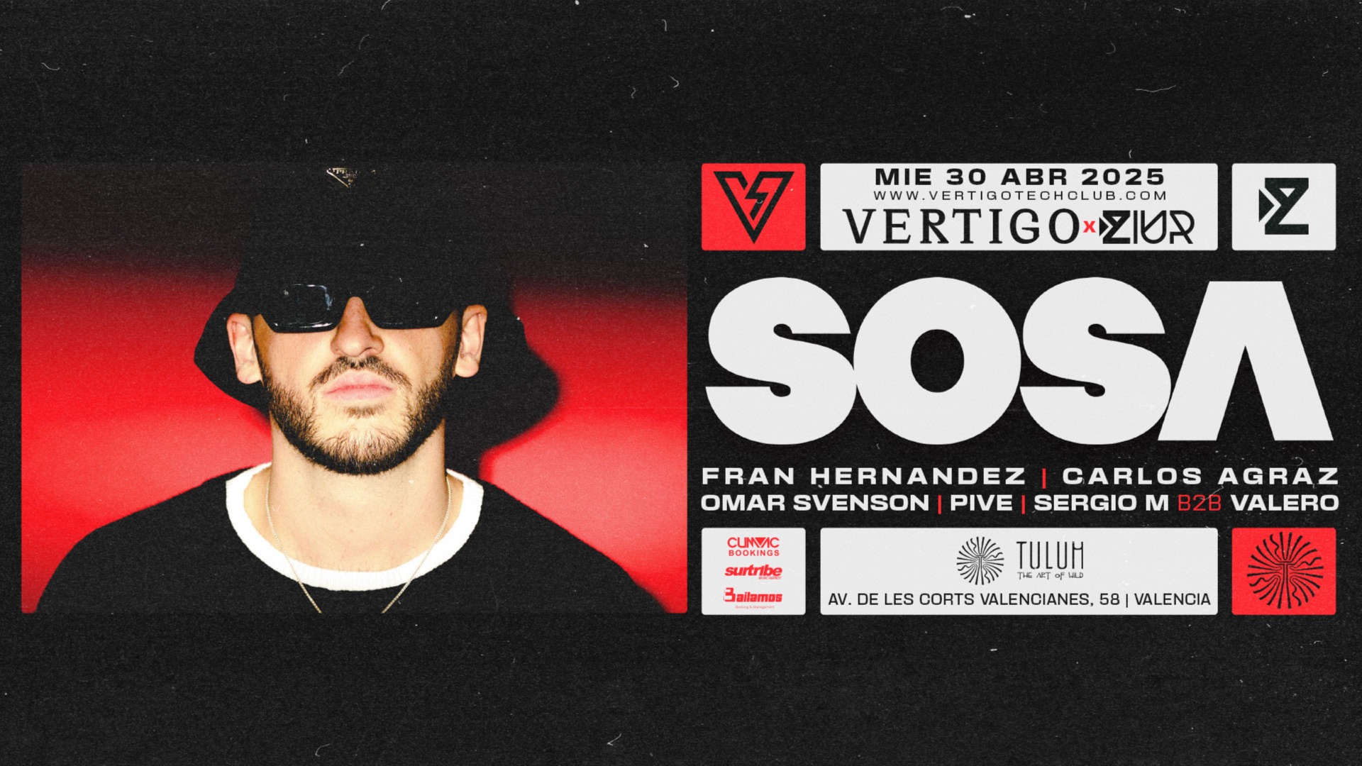 WED 30.04 | VERTIGO & ZIUR presents SOSA image