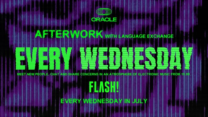 Cover for event: Wednesday 9/7 Oracle - Language exchange and electronic music experience