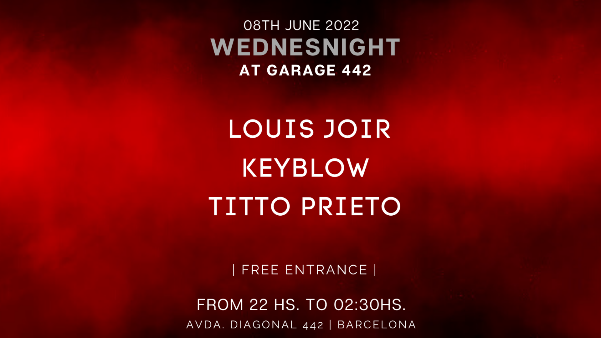 Wednesnight with Keyblow, Louis Joir, Titto Prieto (Free) image