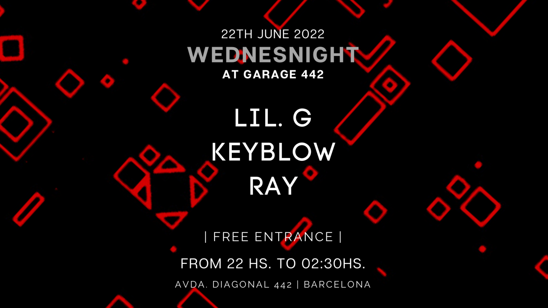 Wednesnight with Keyblow, Ray, Lil. G image