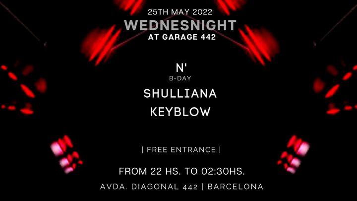 Cover for event: Wednesnight with Keyblow, Shulliana, N¨ (Free)